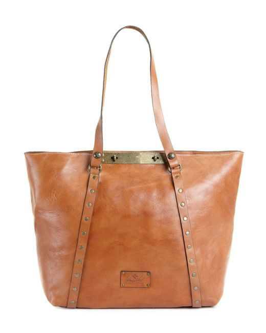 patricia nash benvenuto leather tote bag