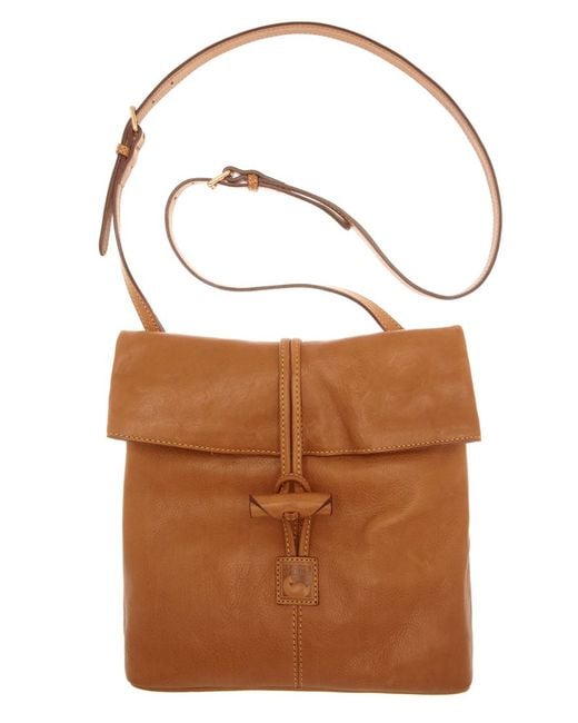 Dooney & bourke Florentine Medium Toggle Crossbody Bag in Brown | Lyst