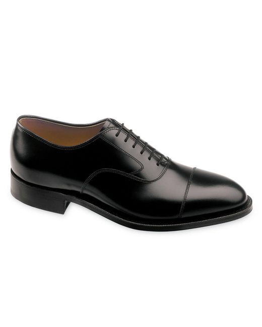 Lyst - Johnston & Murphy Shoes, Melton Cap Toe Oxfords in Black for Men ...