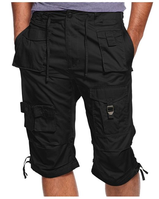 Sean john Men's Classic Flight Cargo Shorts in Black for Men | Lyst