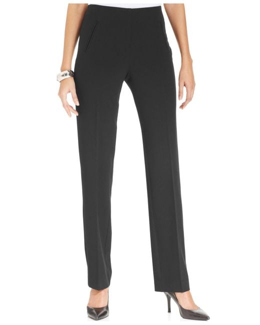Lyst - Style & Co. Tummy-control Pull-on Pants in Black