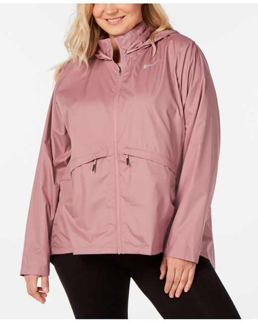 nike essential jacket pink