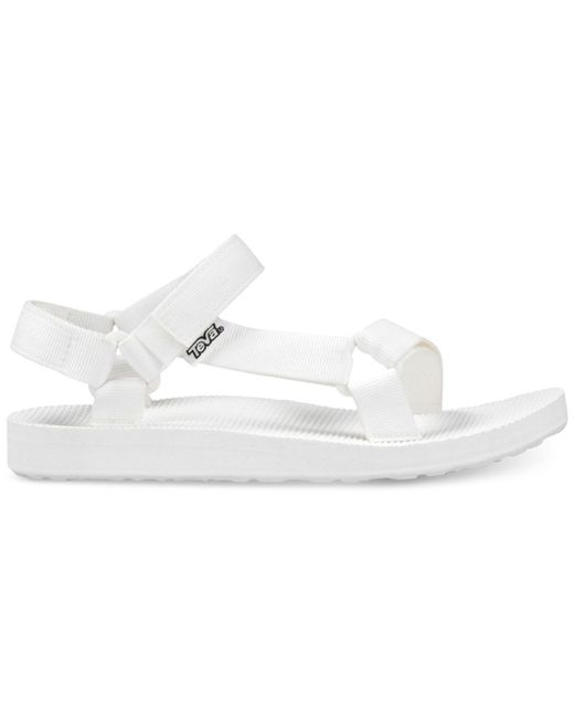 teva white leather sandals