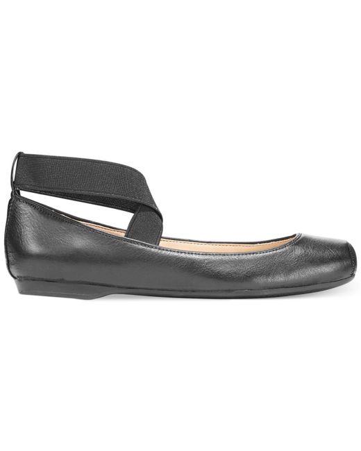 Lyst - Jessica Simpson Mandalaye Elastic Ballet Flats in Black