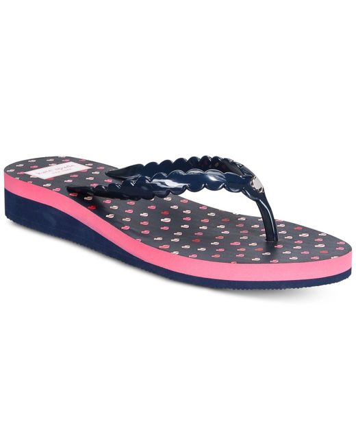 kate spade navy blue flip flops