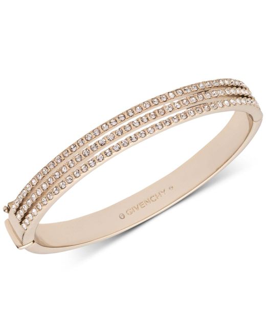 Lyst Givenchy Swarovski Crystal Bangle Bracelet in Metallic