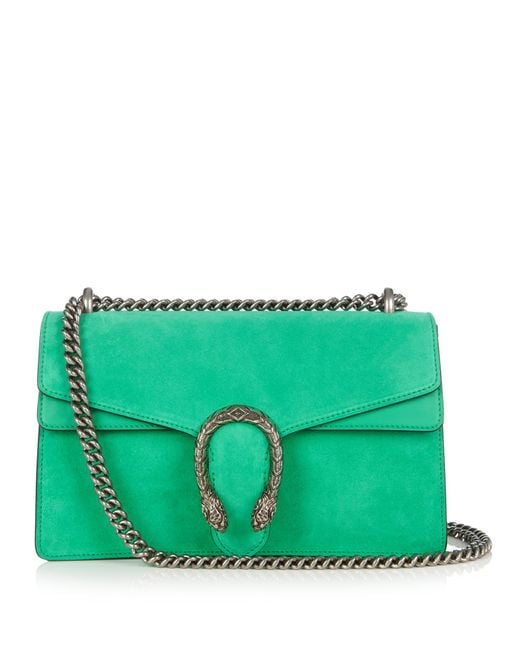 Gucci Dionysus Suede Shoulder Bag in Green - Save 10% | Lyst