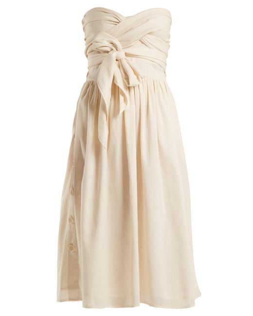 Loup Charmant Pompano Cotton Dress in Cream (Natural) - Lyst