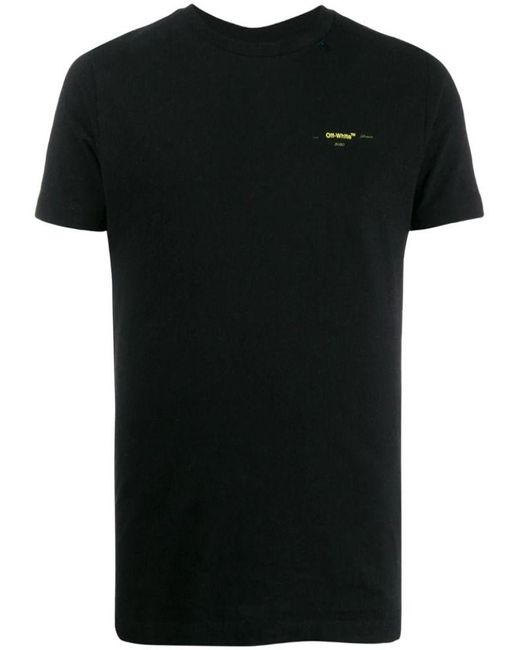 Off-White c/o Virgil Abloh Black Cotton T-shirt for Men - Lyst