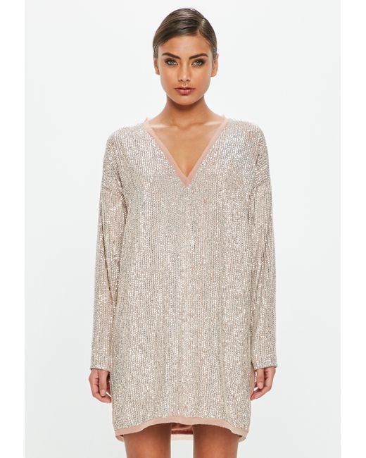 Silver Shift Dress