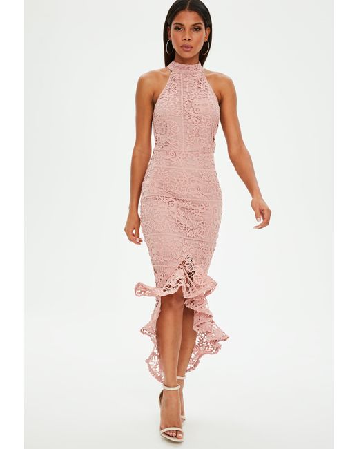 petite fishtail midi dress