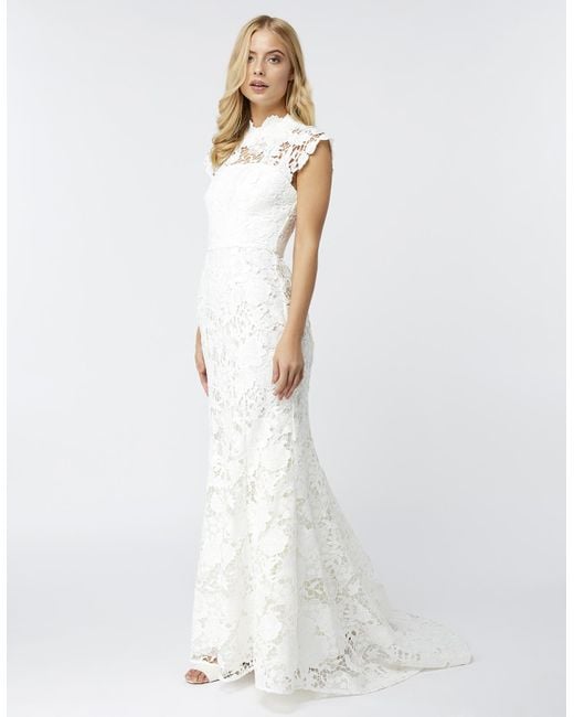 Lyst Monsoon Emilie Lace Bridal Maxi Dress In White Save 3 Monsoon White Emilie Lace Bridal Maxi Dress Lyst