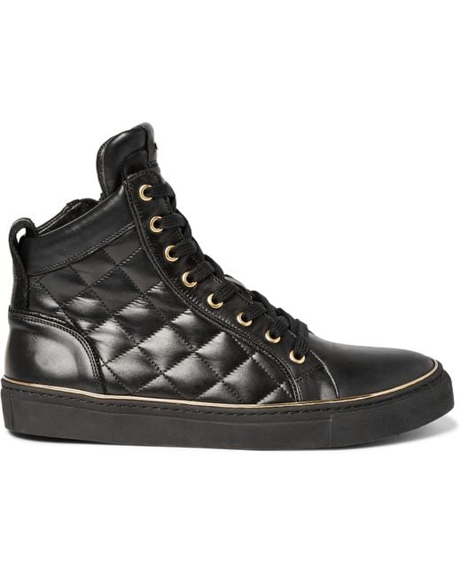 balmain mens sneakers balmain quilted leather high top sneakers in brown for balmain mens sneakers balmain quilted leather high top sneakers in brown for