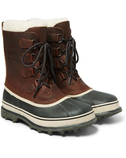 sorel men's atlis caribou waterproof boots