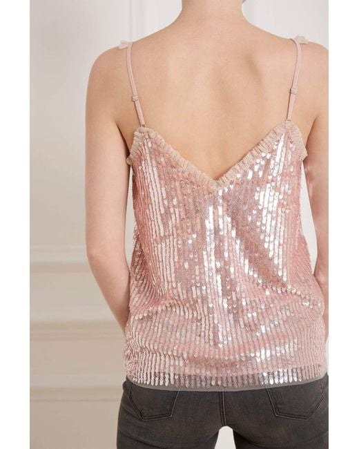 sequin vest top uk