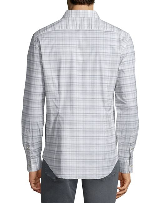 john varvatos plaid shirt