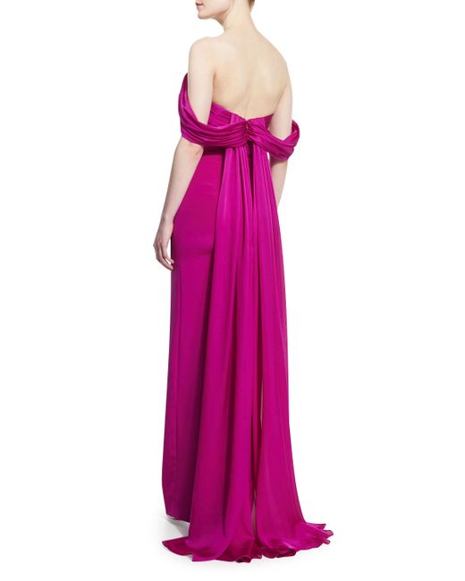 satin detachable train