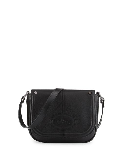 Longchamp Mystery Small Leather Crossbody Bag in Black | Lyst