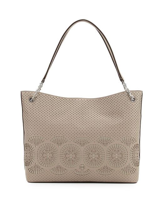 tory burch tote gray