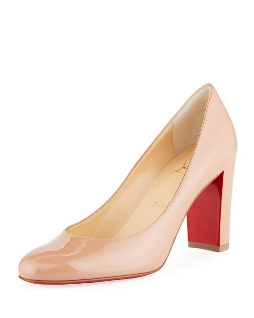 christian louboutin lady gena round toe pump