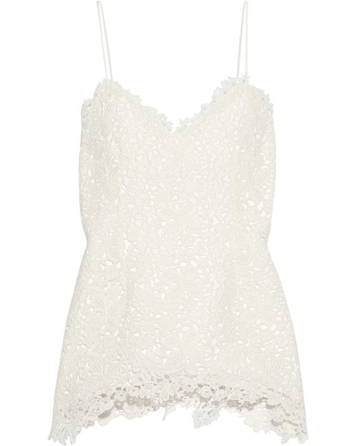 Rime arodaky Besset Cotton-lace Top in White | Lyst