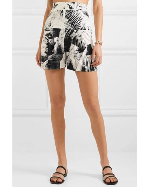norma kamali fringe shorts