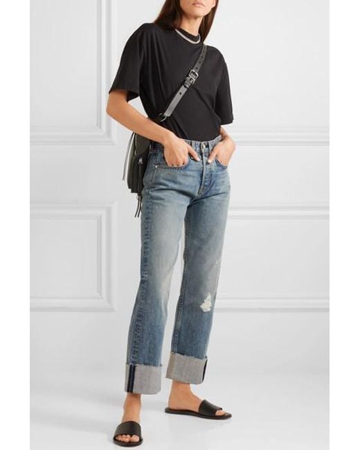 Rag and bone maya straight jeans black