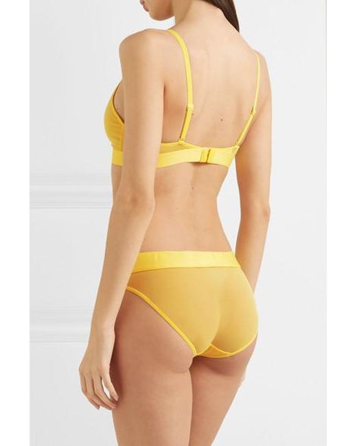 Calvin Klein Stretchmesh Briefs in Yellow Lyst