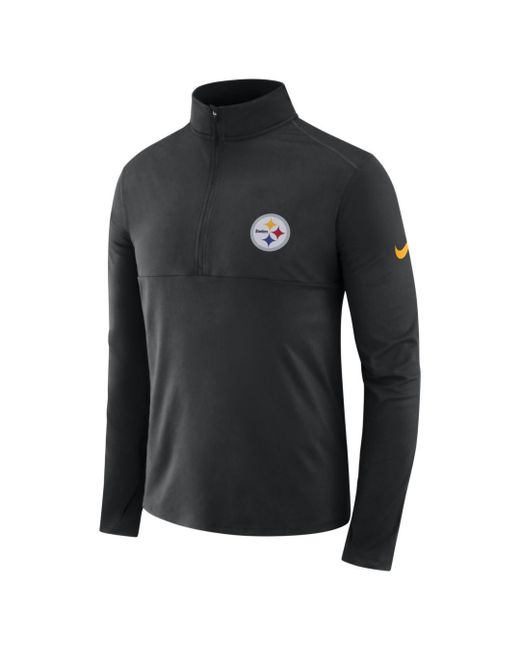 Nike Dri-fit (nfl Steelers) Long-sleeve Half-zip Top in Black for Men - Lyst