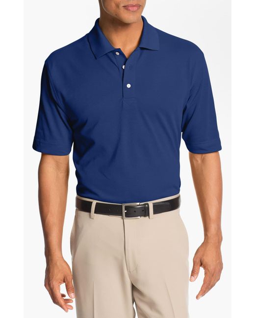 Cutter & Buck Championship Drytec Golf Polo in Blue for Men - Lyst