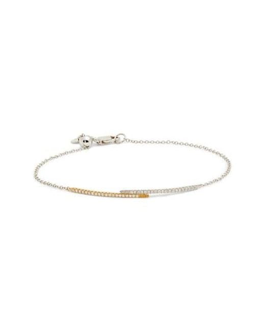 Lyst Bony Levy Two Tone Adjule Diamond Bar Bracelet Nordstrom Bony Levy Metallic Two Tone Adjule Diamond Bar Bracelet Nordstrom Exclusive