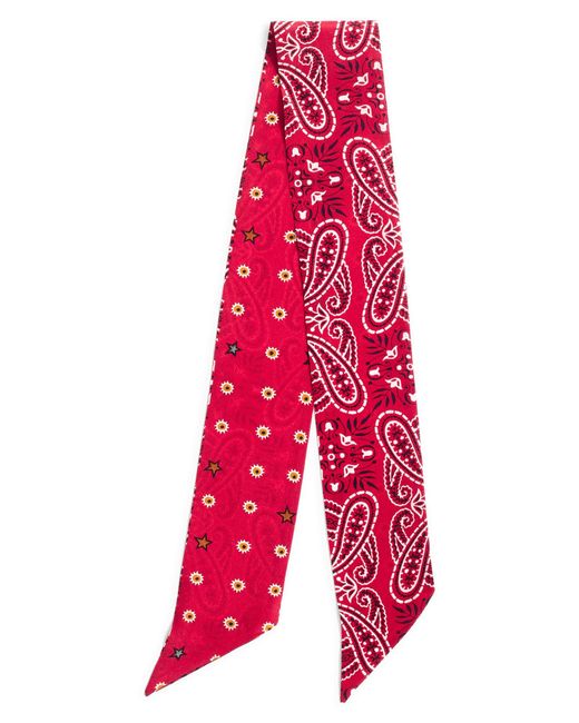 Lyst - Madewell Silk Skinny Bandana in Red