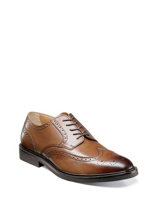 florsheim brown wingtip oxfords
