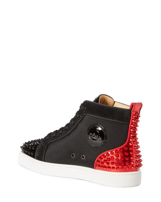 Christian Louboutin Ac Lou Spikes 2 High Top Sneaker in Black for Men ...