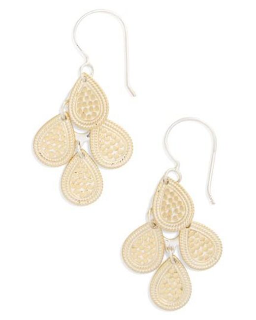 Lyst Anna Beck Gili Chandelier Earrings In Metallic Save Anna Beck Metallic Gili Chandelier Earrings Lyst