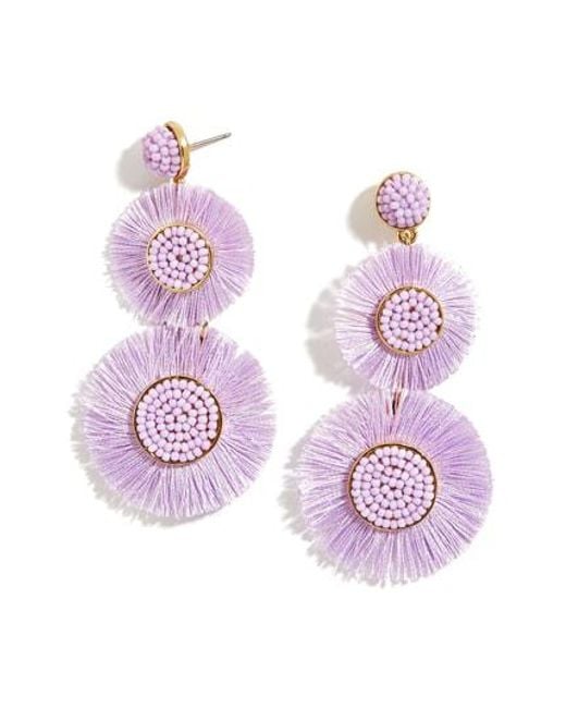 Lyst Baublebar Mariette Fringe Earrings In Purple Baublebar Purple Mariette Fringe Earrings Lyst