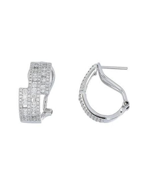 Lyst Bony Levy Amara Luxe Diamond Hoop Earrings Nordstrom Bony Levy Metallic Amara Luxe Diamond Hoop Earrings Nordstrom Exclusive Lyst