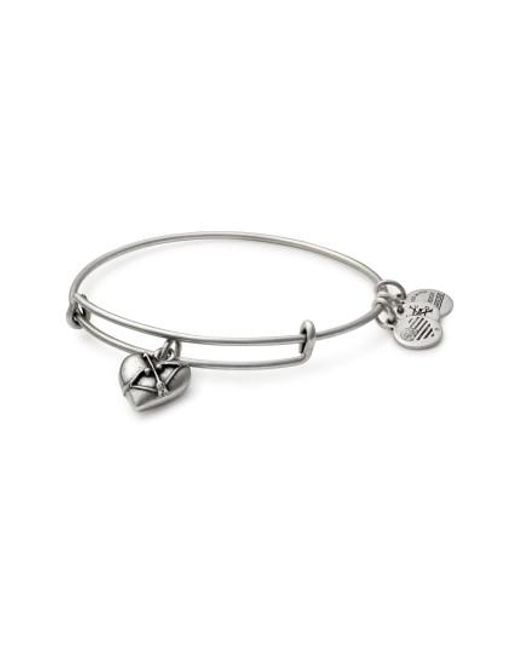 Lyst Alex And Ani Cupid S Heart Expandable Charm Bracelet In Metallic Alex And Ani Metallic Cupid S Heart Expandable Charm Bracelet Lyst