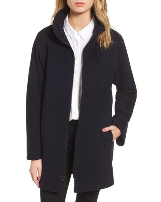 Sofia cashmere Dolman Sleeve Coat in Blue | Lyst
