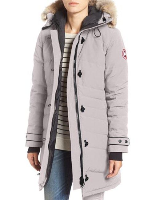 canada goose arctic tech lorette fur-trim down parka canada goose arctic tech lorette fur-trim down parka
