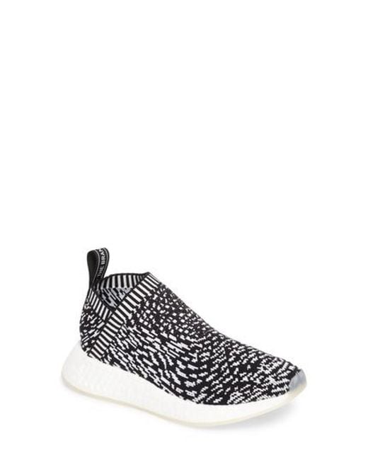 lyst adidas nmd cs2 primeknit scarpe da ginnastica in nero per gli uomini. lyst adidas nmd cs2 primeknit scarpe da ginnastica in nero per gli uomini.