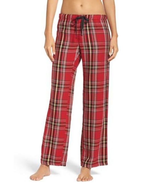 Pj salvage Plaid Pajama Pants in Red - Save 50% | Lyst