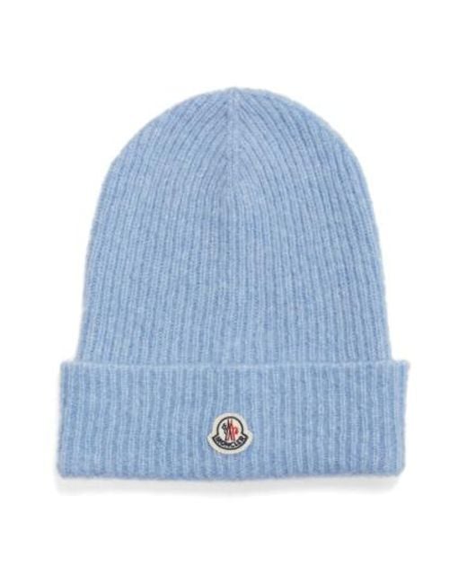 blue moncler beanie blue moncler beanie