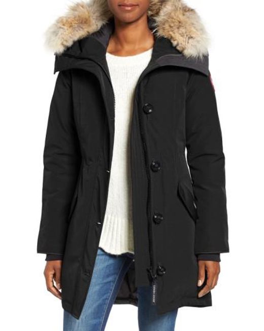 canada goose rossclair fur trim down parka canada goose rossclair fur trim down parka
