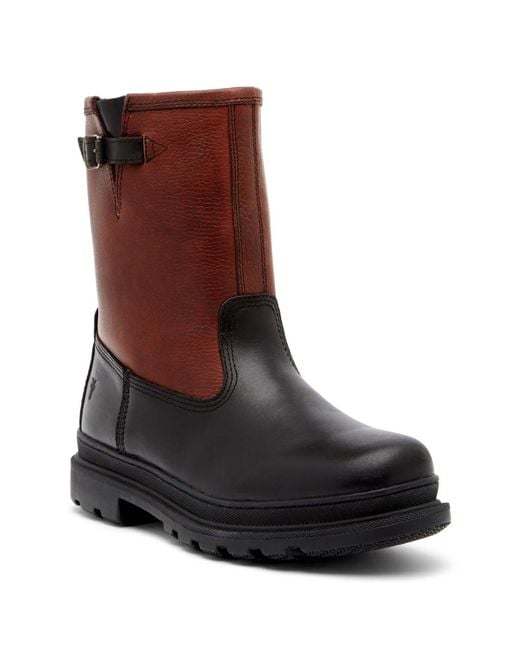 simmens genuine shearling lined waterproof leather boot