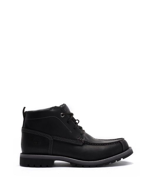 black boots moc toe