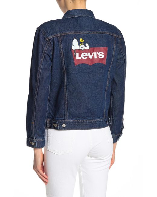 levi's snoopy denim jacket