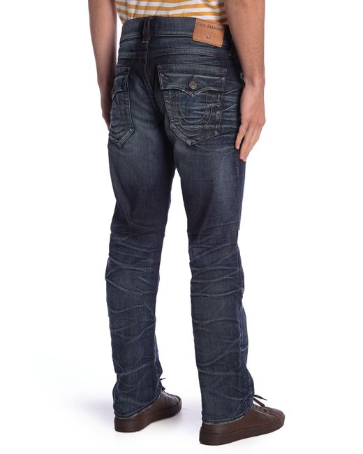 Lyst True Religion Ricky Relaxed Straight Leg Jeans In Blue For Men 