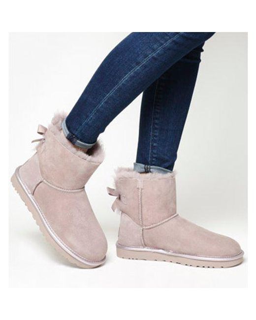 ugg mini bailey bow beige ugg mini bailey bow beige