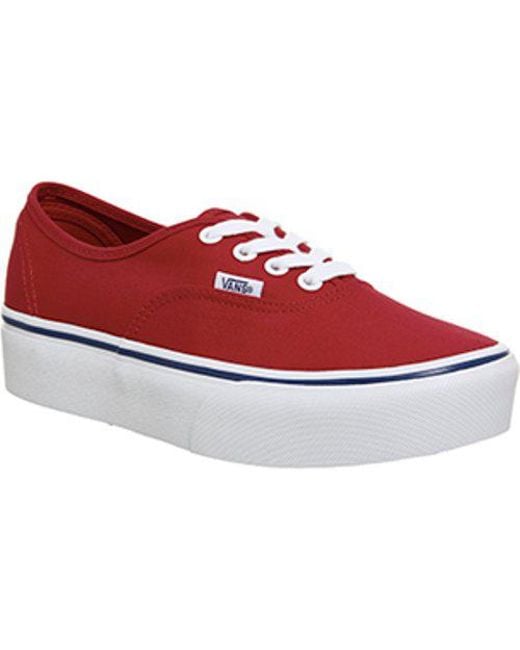 Women's Red Authentic Platform Women's Red Authentic Platform